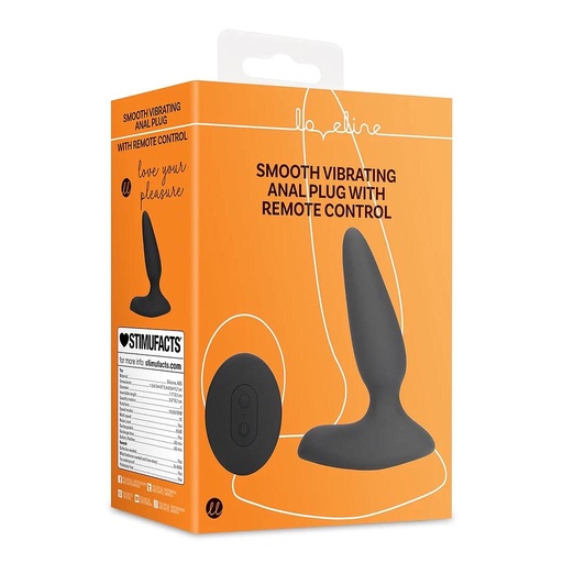 [LOVE071BLK] LOVELINE SMOOTH VIBRATING ANAL PLUG WITH REMOTE