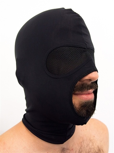 [631531-Black] MISTER B LYCRA MESH EYE / OPEN MOUTH HOOD