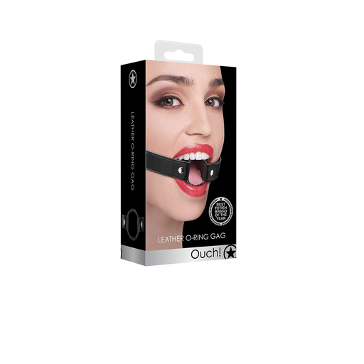 [OU526BLK] OUCH GAG WRAPPED C-RING 