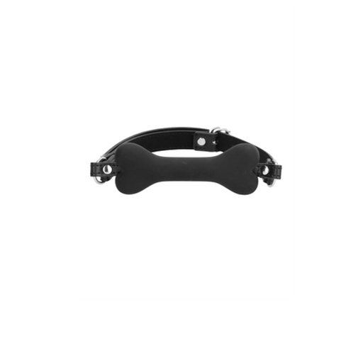 [OU715BLK] OUCH SILICONE BONE GAG