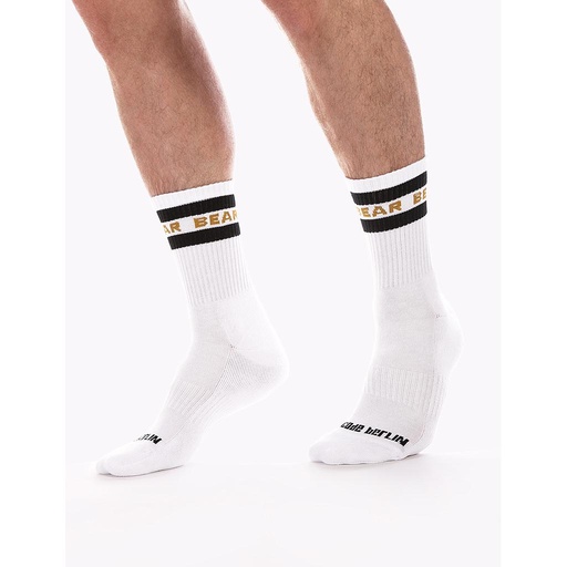 Barcode Berlin Fashion Half Socks Bear White Black