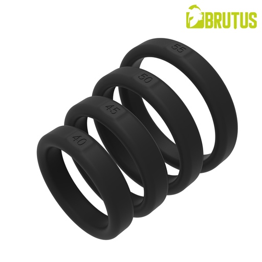 [13825] BRUTUS FLAT SLICK SILICONE COCKRING