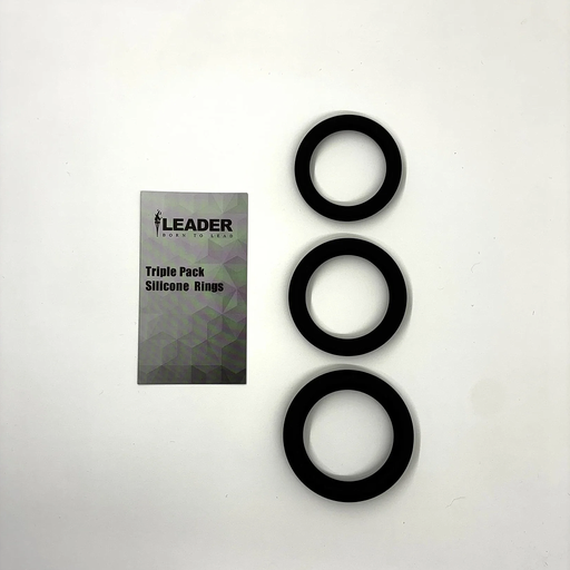 [255500] LEADER SILICONE RINGS 3 PACK