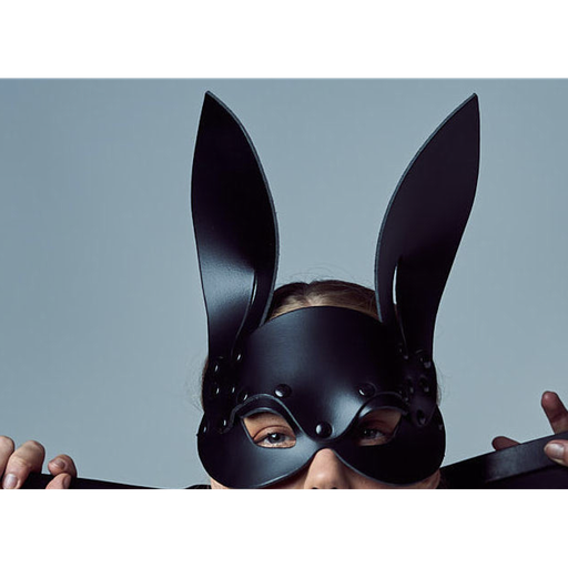[P0040520] PROVOCATEUR LEATHER BUNNY MASK