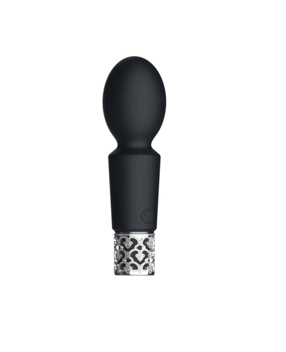 [ROY008BLK] ROYAL GAMES BY SHOTS - MINI WAND VIBRATOR