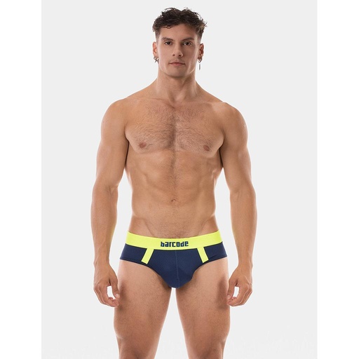 [92508-MEDIUM-ROYAL/NEONORANGE] BARCODE BERLINE BRIEF SONNY