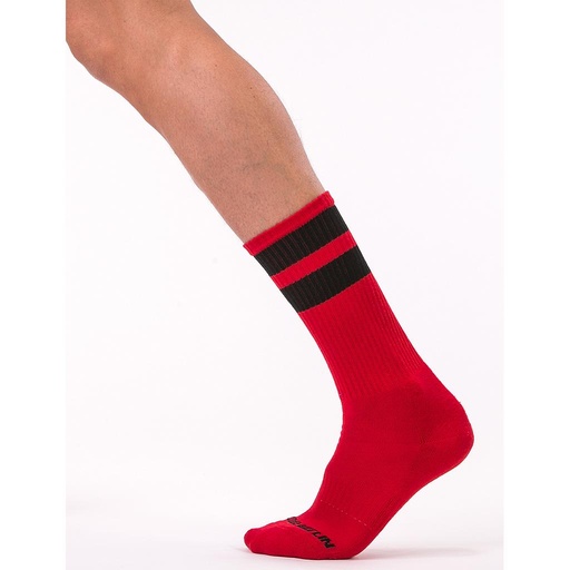 BARCODE BERLIN GYM SOCKS BLACK WITH VARIOUS COLORED STRIPE