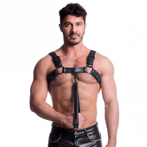 [140394-Black1-Black] 665 VEGAN LEASH