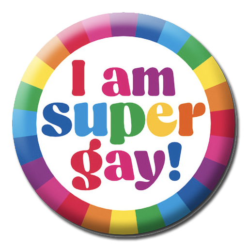 [DMD 366] DM I AM SUPER GAY BADGE