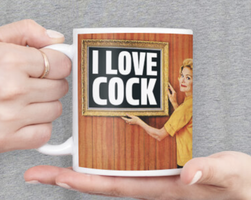 [P0010881] DM I Love Cock Funny Mug