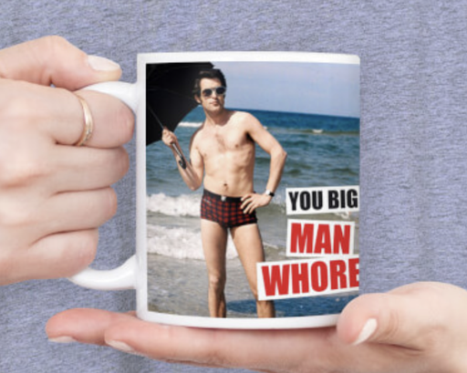 [P0011074] DM You Big Man Whore Funny Mug