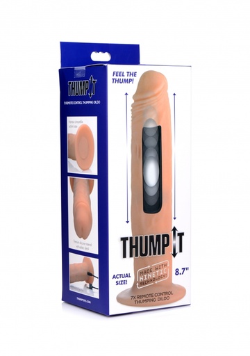 [AF970] 7X REMOTE CONTROL THUMPING DILDO 8.7"