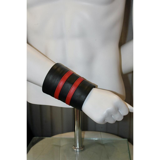 GAYT*GEAR LEATHER GAUNTLET DOUBLE STRIPE
