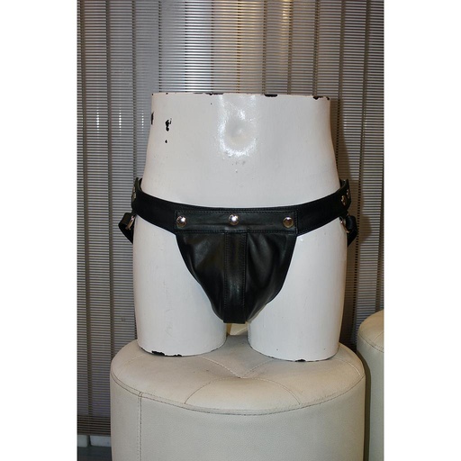 GAYT*GEAR LEATHER SNAP JOCK
